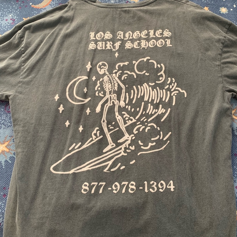 los angeles surf school tshirt